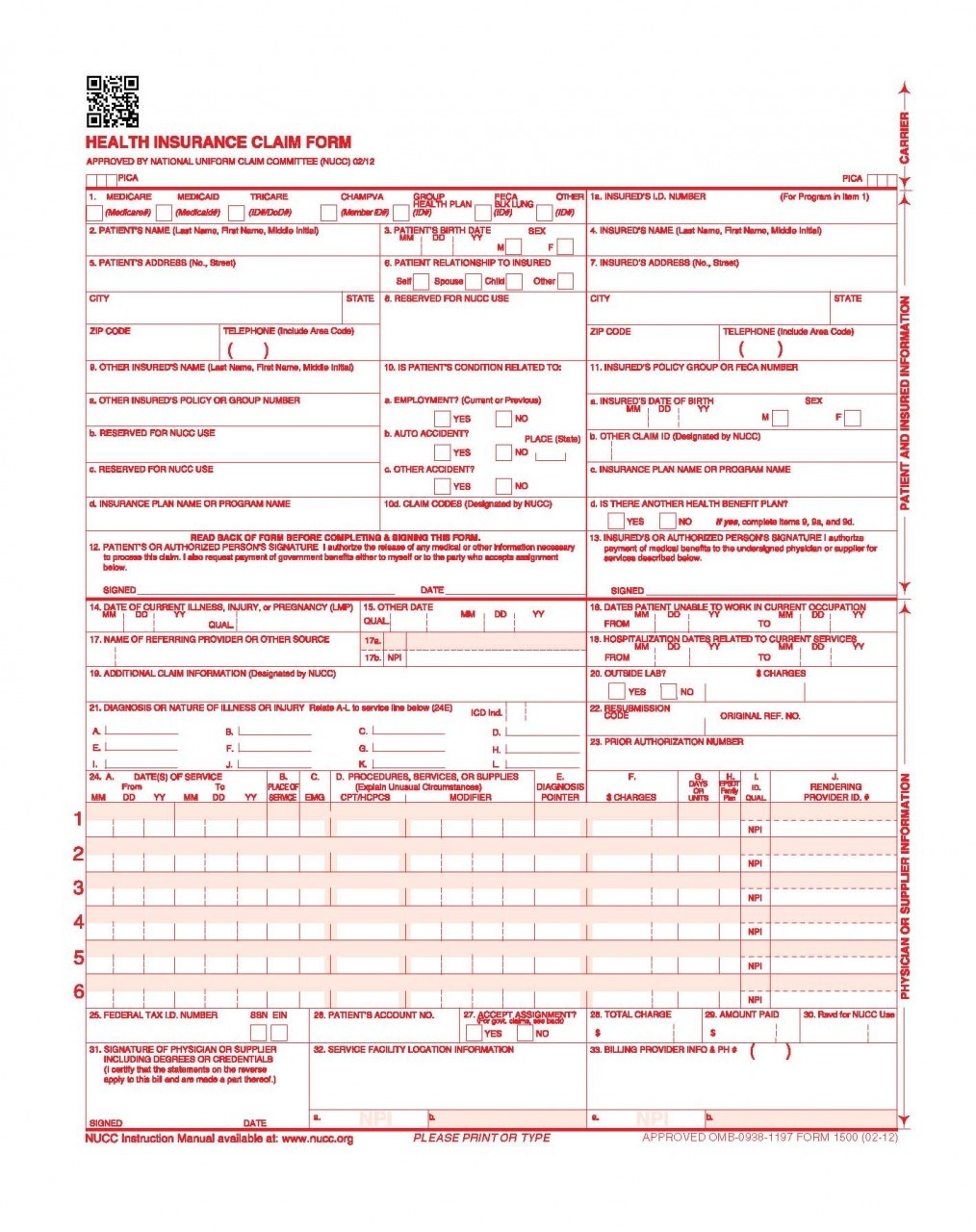 Form Rev 1500 Example