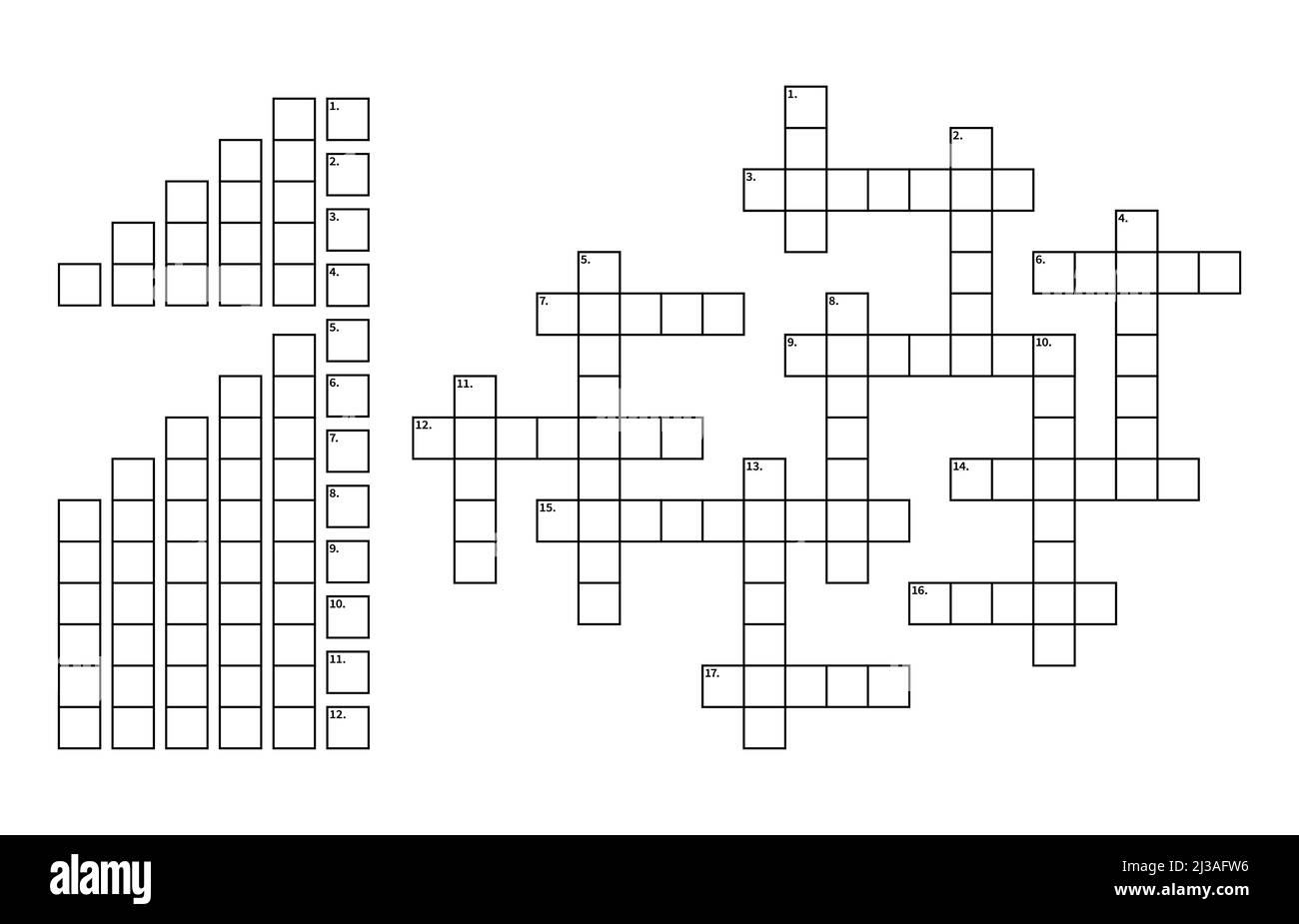 Crossword Puzzles Gridfor Adults Printable