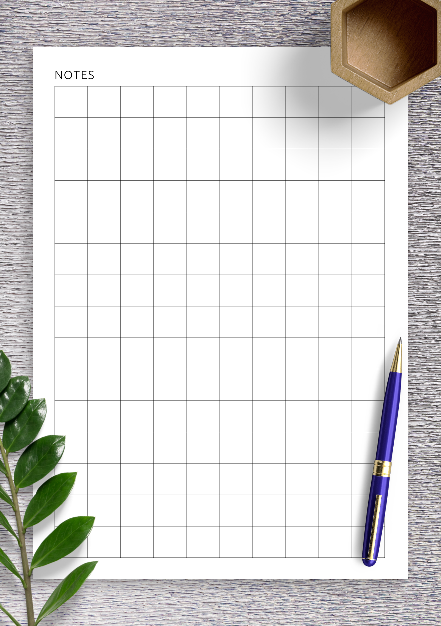 Printable Graph Paper Large Squares