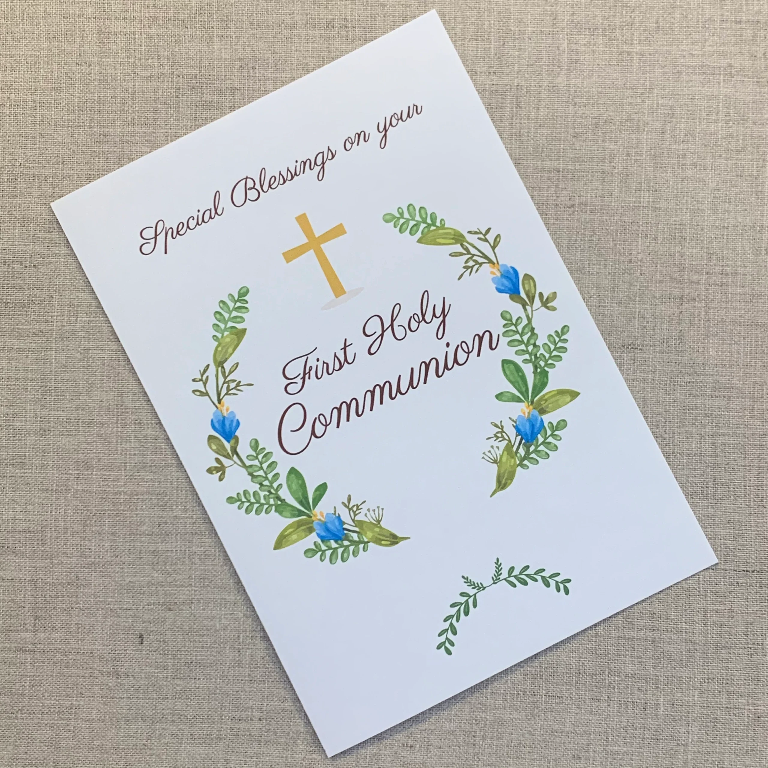 First Communion Printable Card