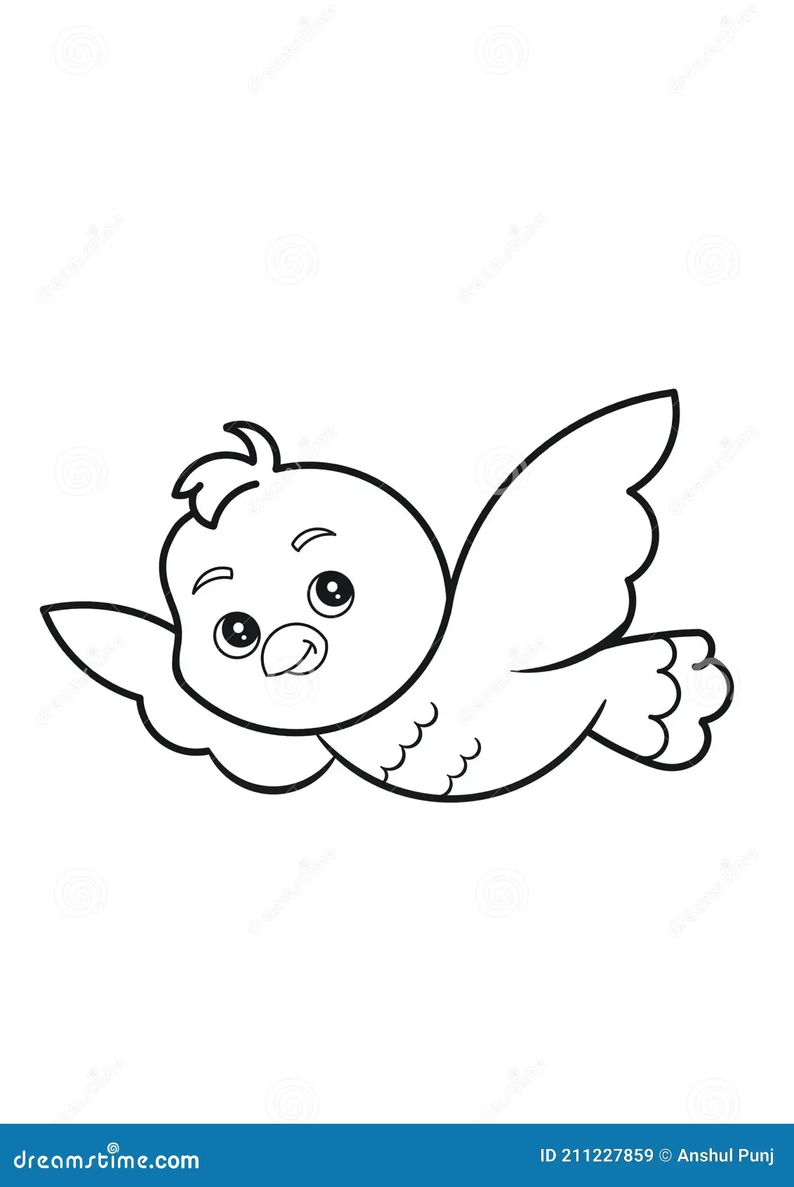 Free Printable Flying Bird Template