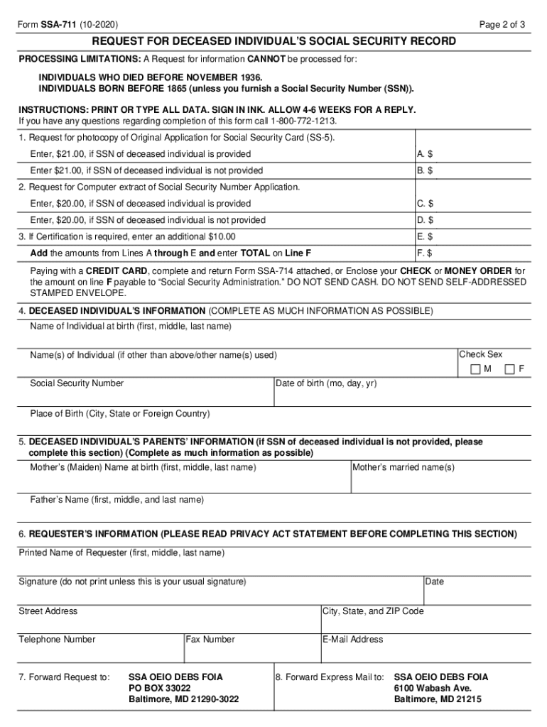 Form Ssa 711 Fill Out amp Sign Online DocHub