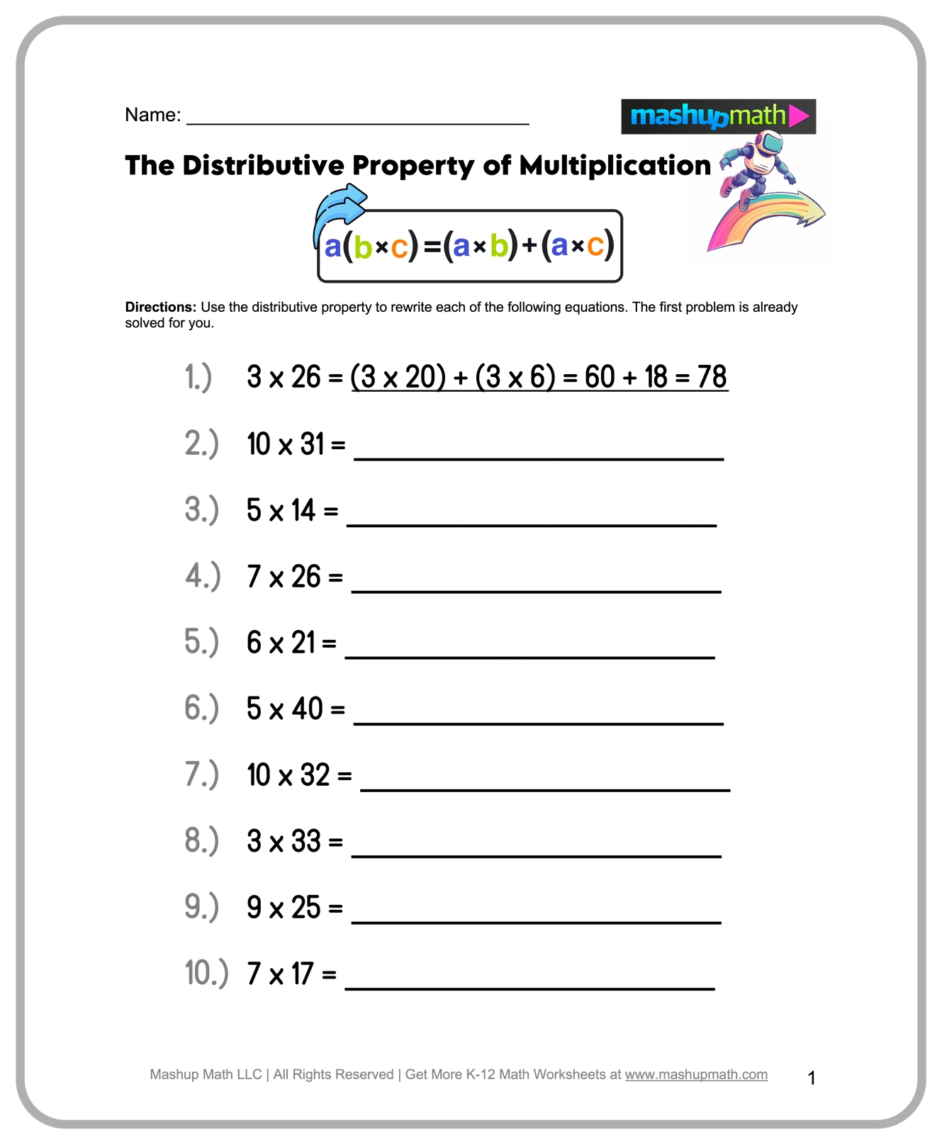Printable Mathematics Worksheets For Grade 4