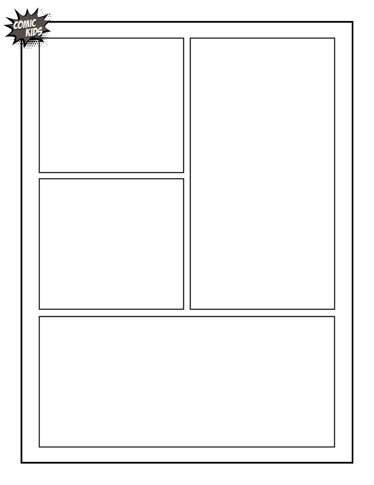 Comic Book Templates Printable