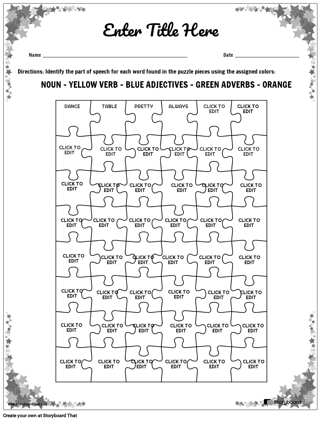 Free Grammar Worksheets Storyboard That s Exercises In 2025