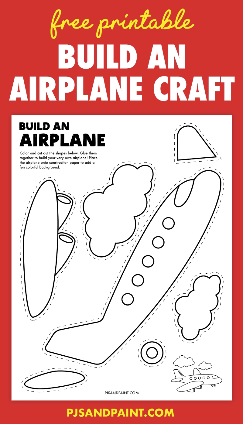 Airplane Template Printable