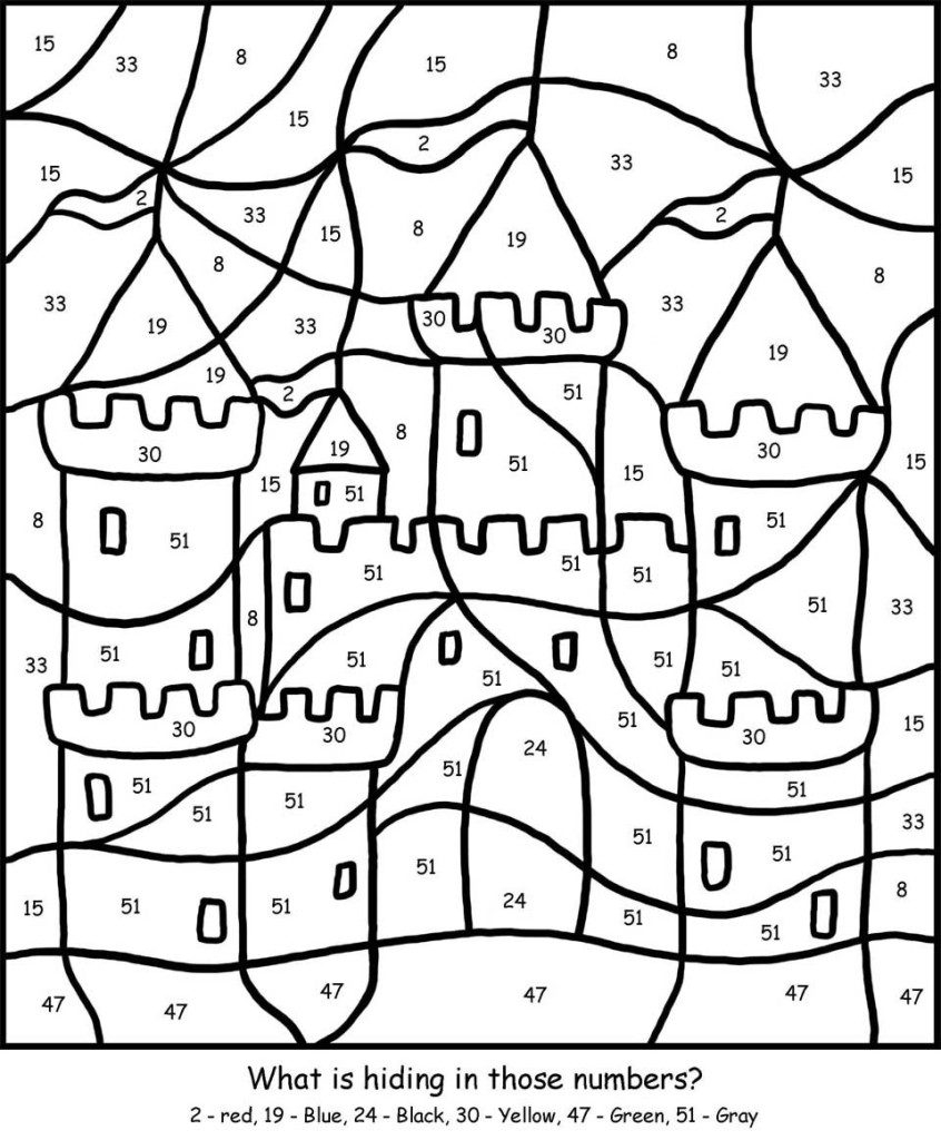 Free Printable Color By Number Coloring Pages Best Coloring 