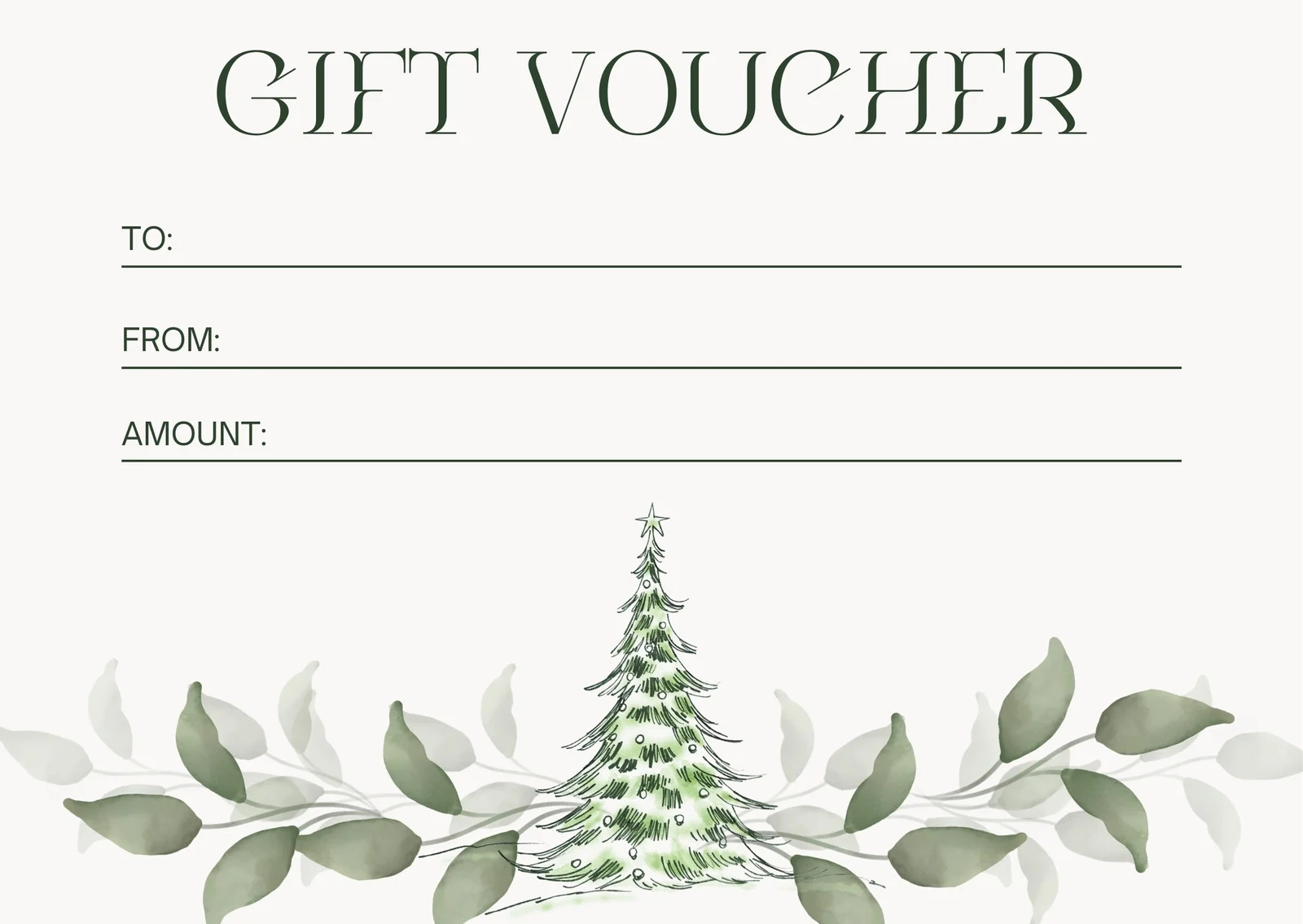 Free Printable Holiday Template