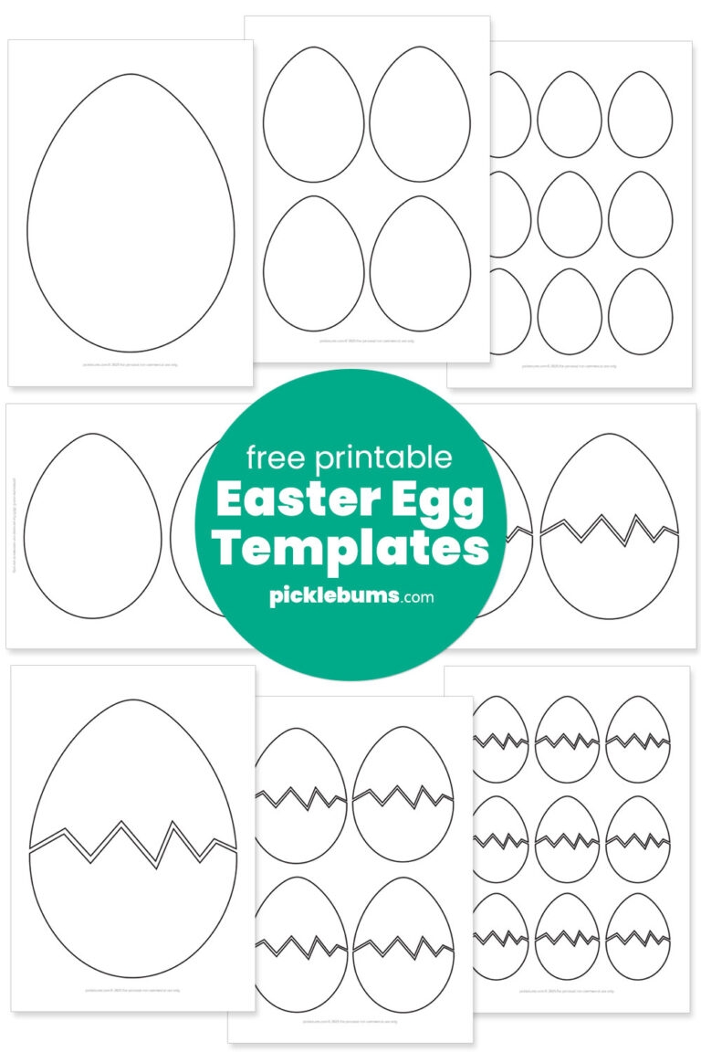 Free Printable Egg Shape Template