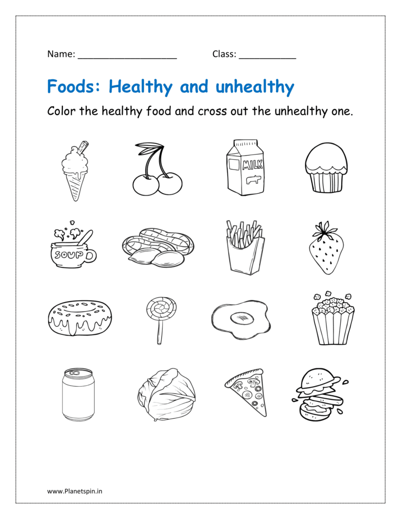 Free Printable Health Worksheets Elementary