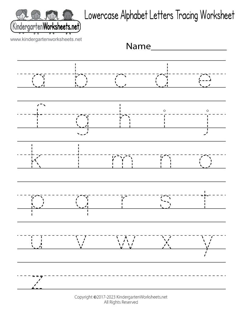 Handwriting Worksheets For Kindergarten Free Printable