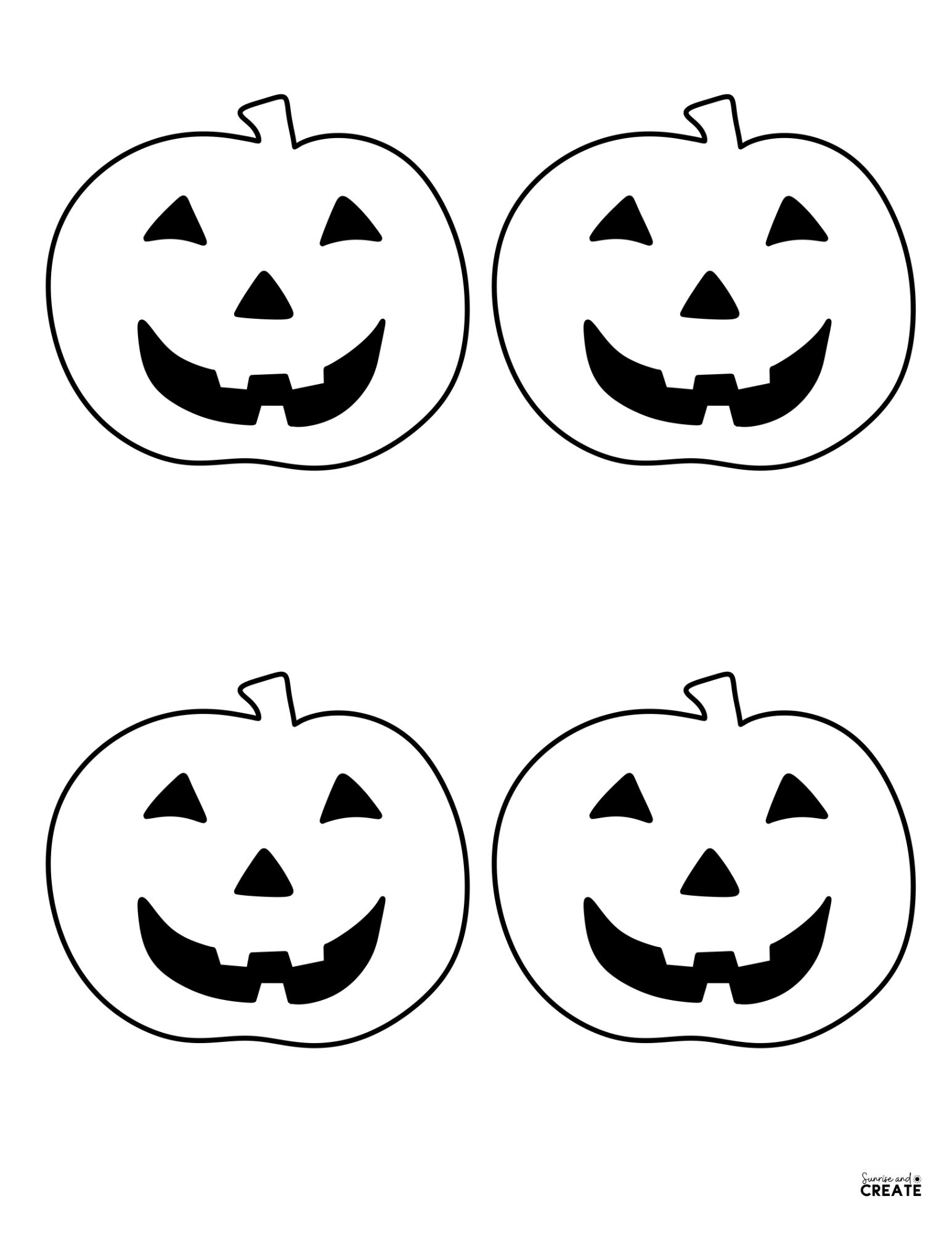 Jack O Lantern Printable Template