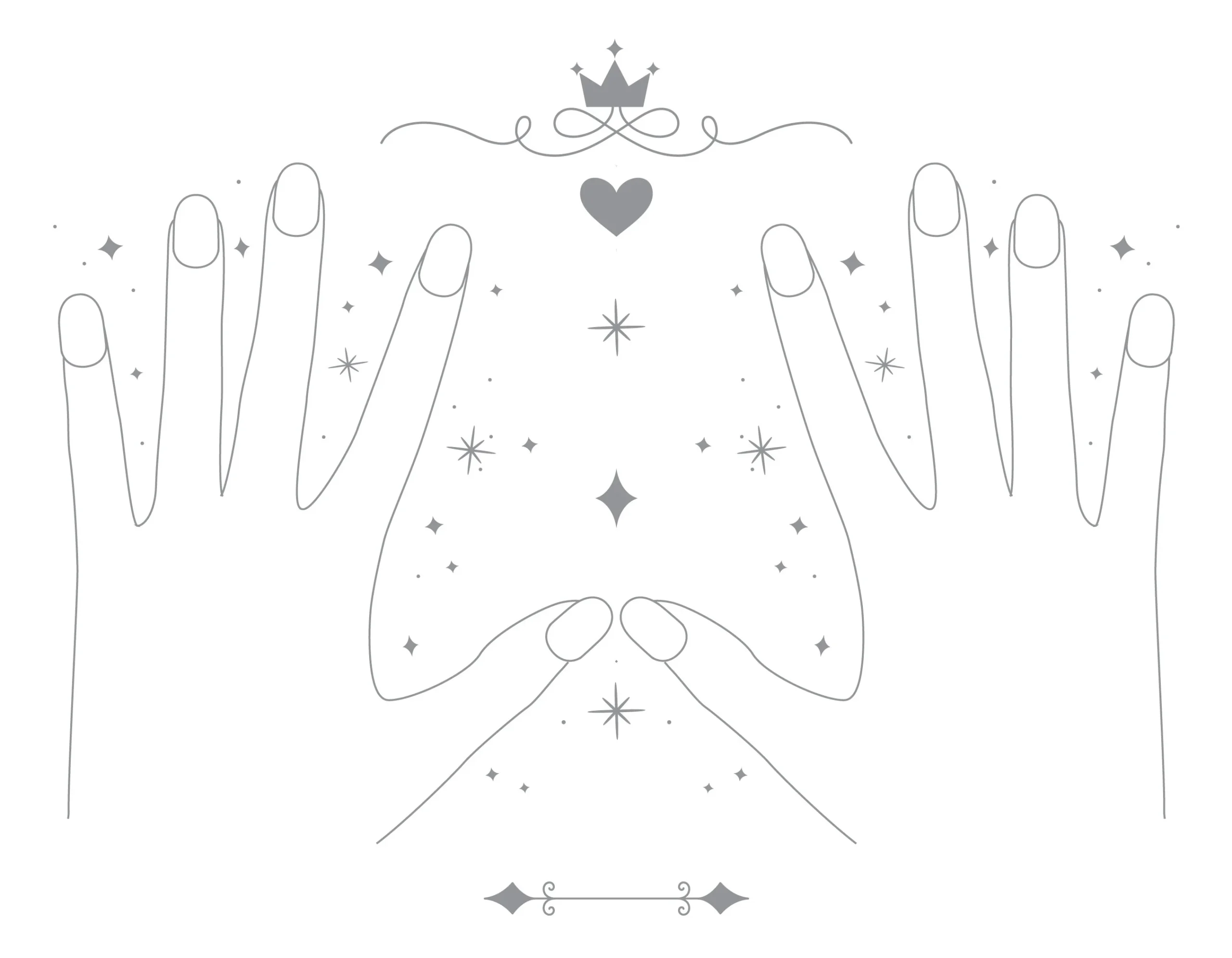 Printable Hand Template With Nails
