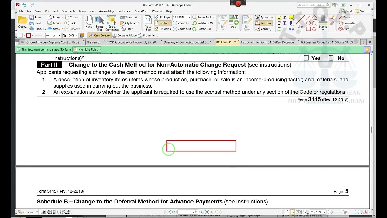 Irs Form 3115 Instructions 2022