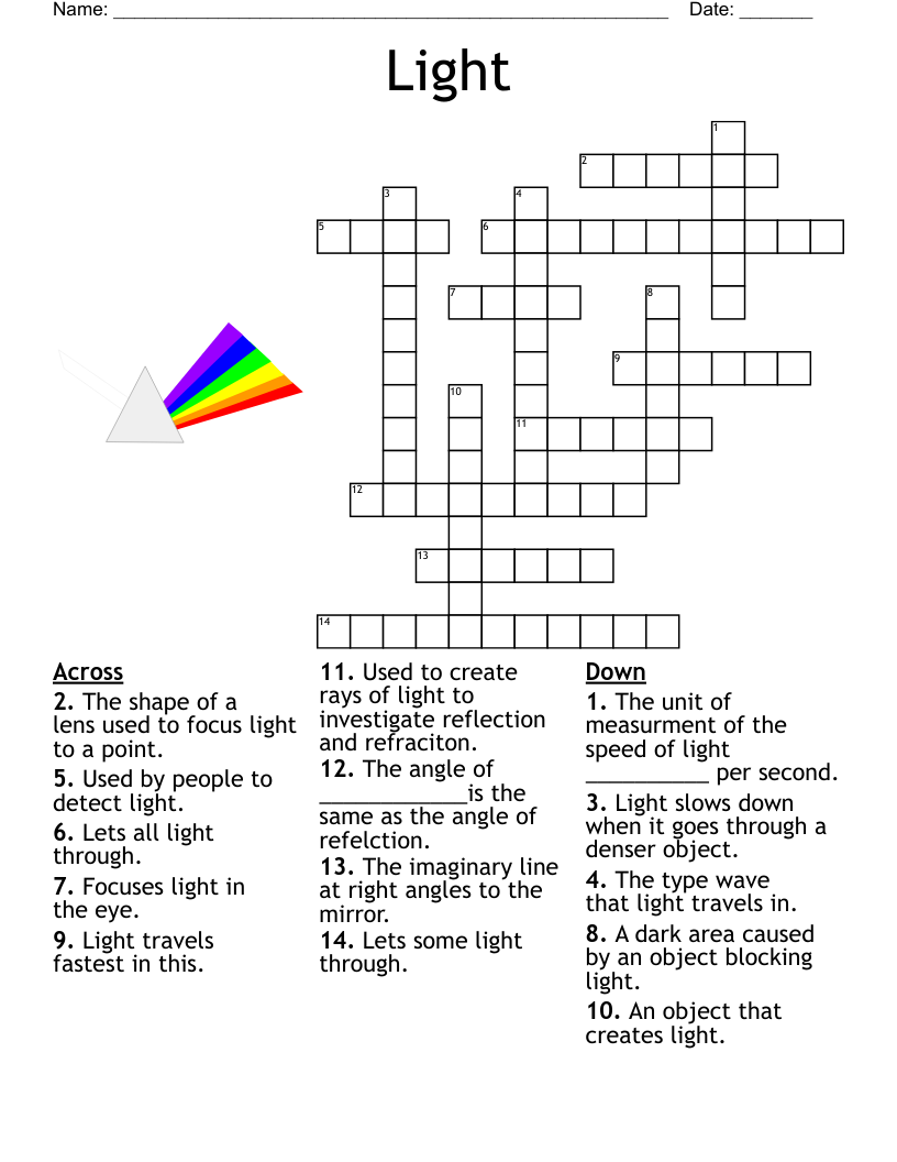 Mirror Eyes Crossword Puzzles Free Printable