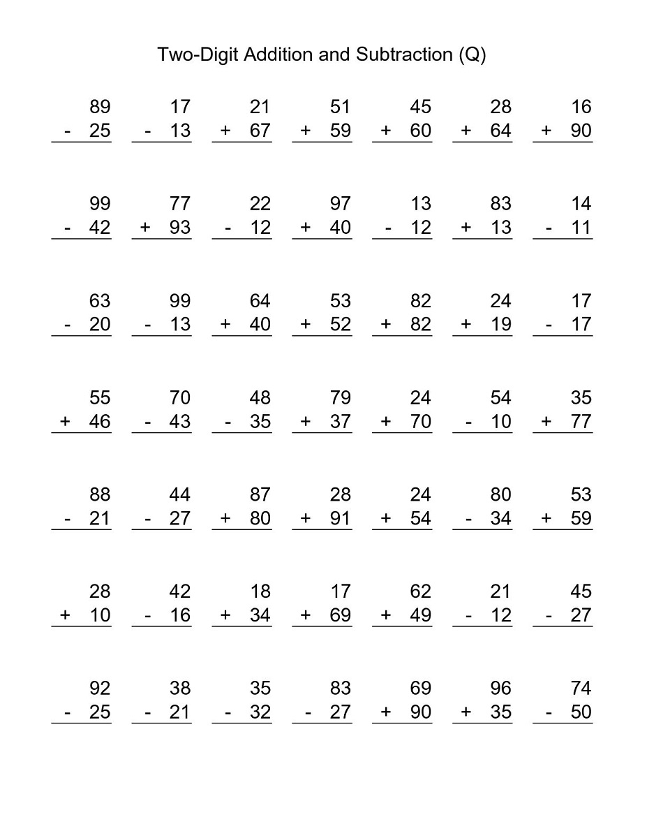 Printable Math Worksheets For 3rd Grade Free