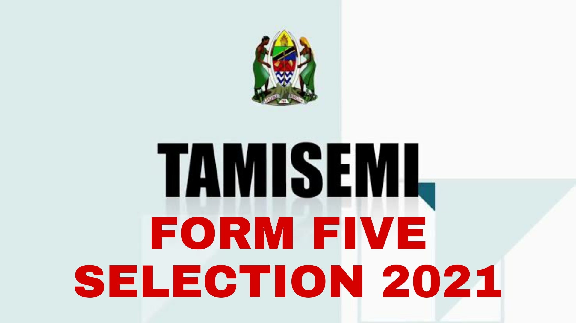 Form Five Selection 2021/2022