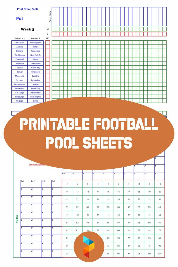 Printable Football Pool Template