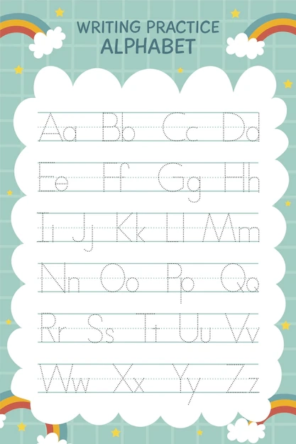 Printable Handwriting Worksheet Images Free Download On Freepik