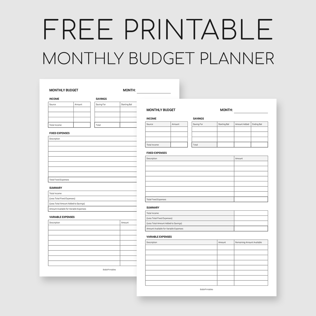 Budget Binder Printables 2018 Free Worksheets