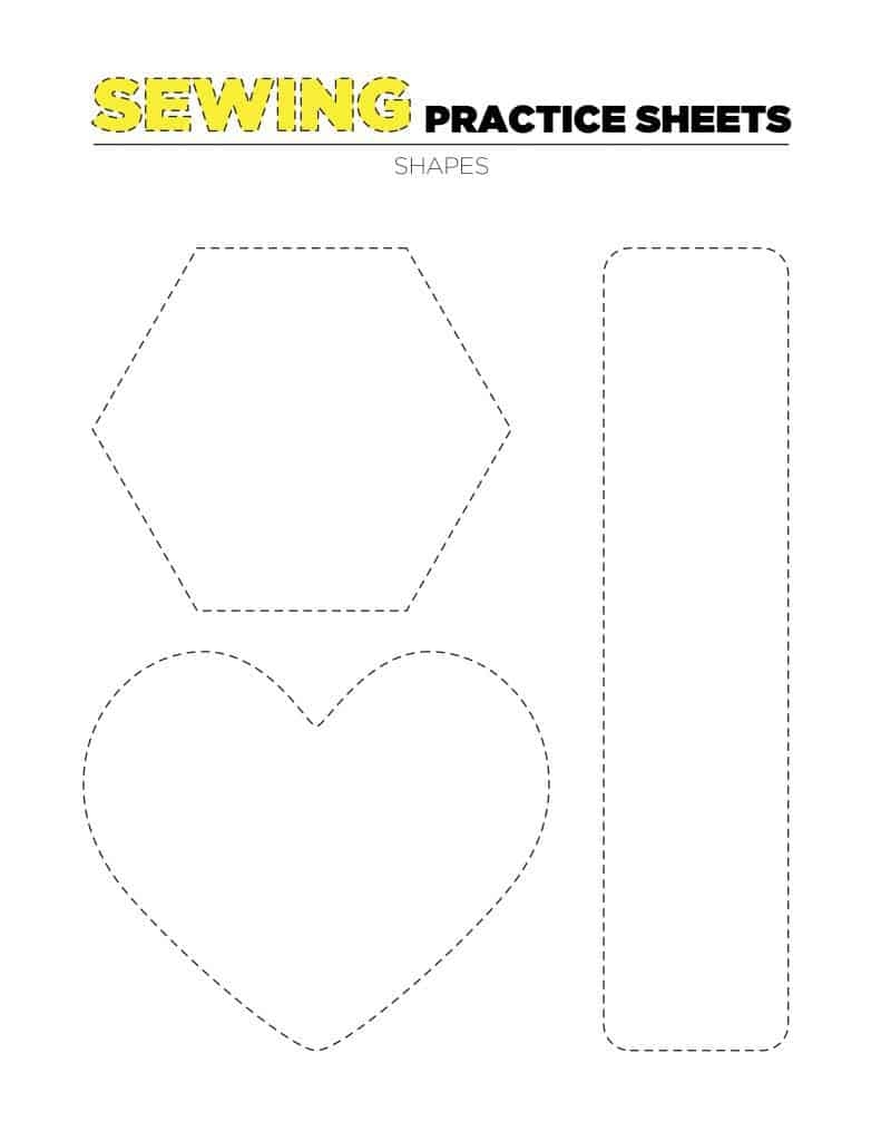 Sewing Practice Sheets Printable Free
