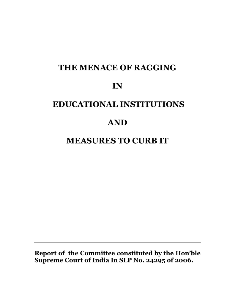 Anti Ragging Form Kr Mangalam University