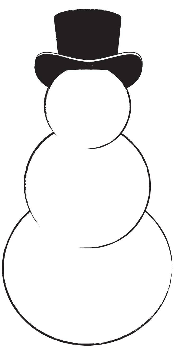 Printable Snowman Template