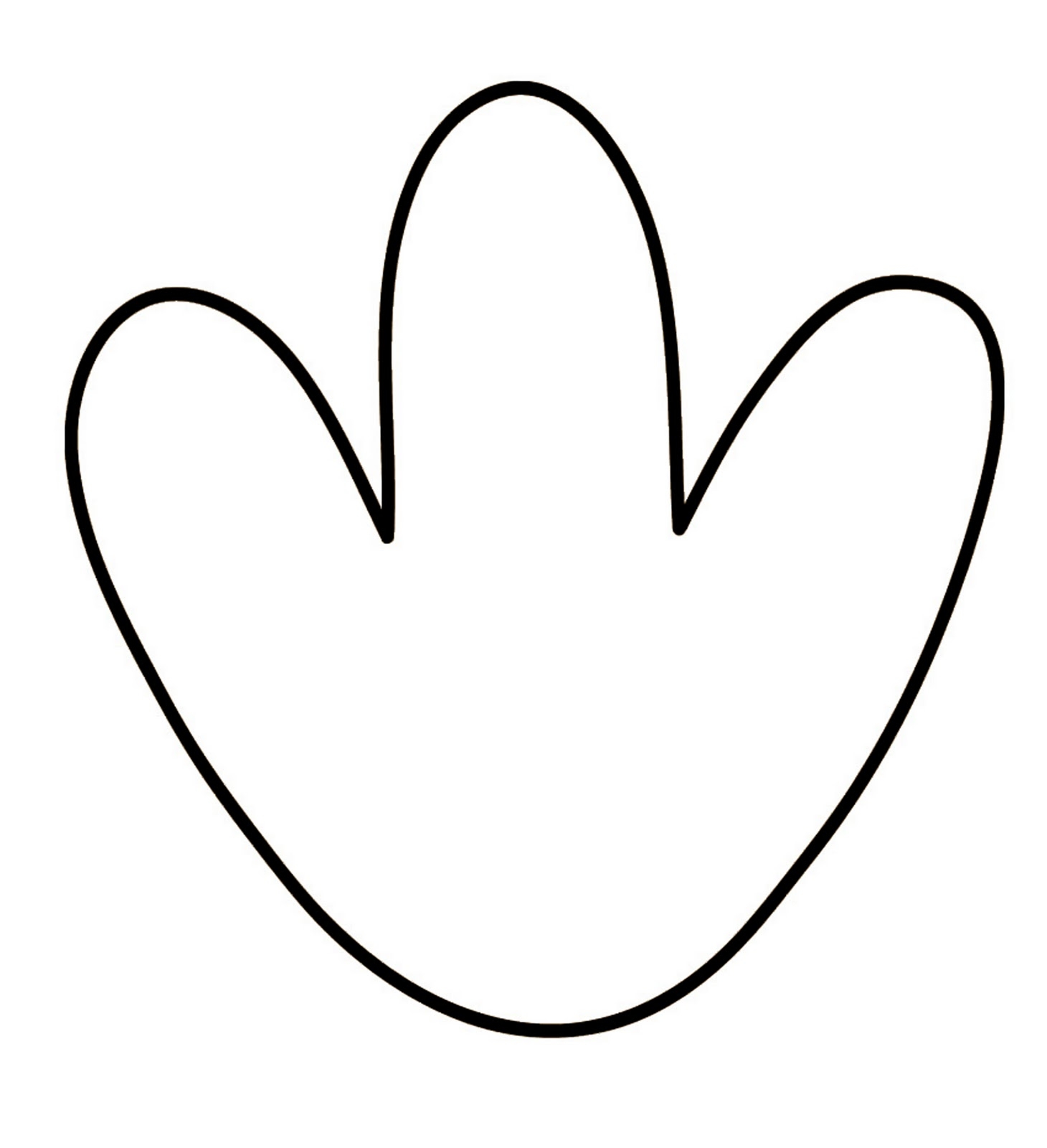 Turkey Feet Template