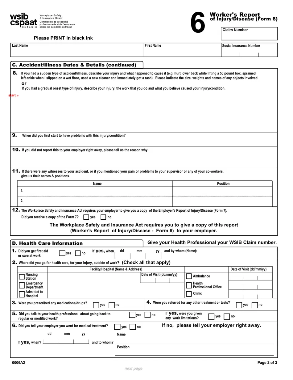 Wsib Form 7 Download Pdf