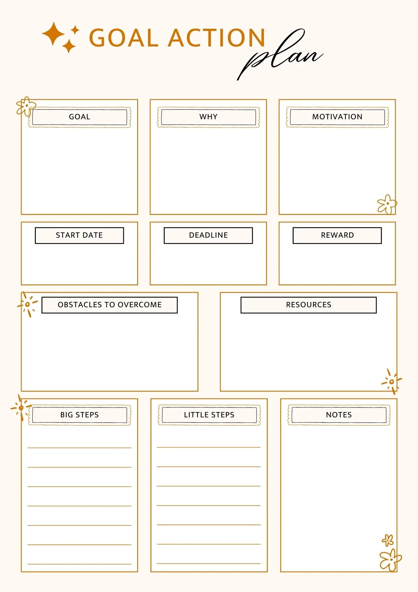 Free Printable Goal Setting Worksheet Pdf