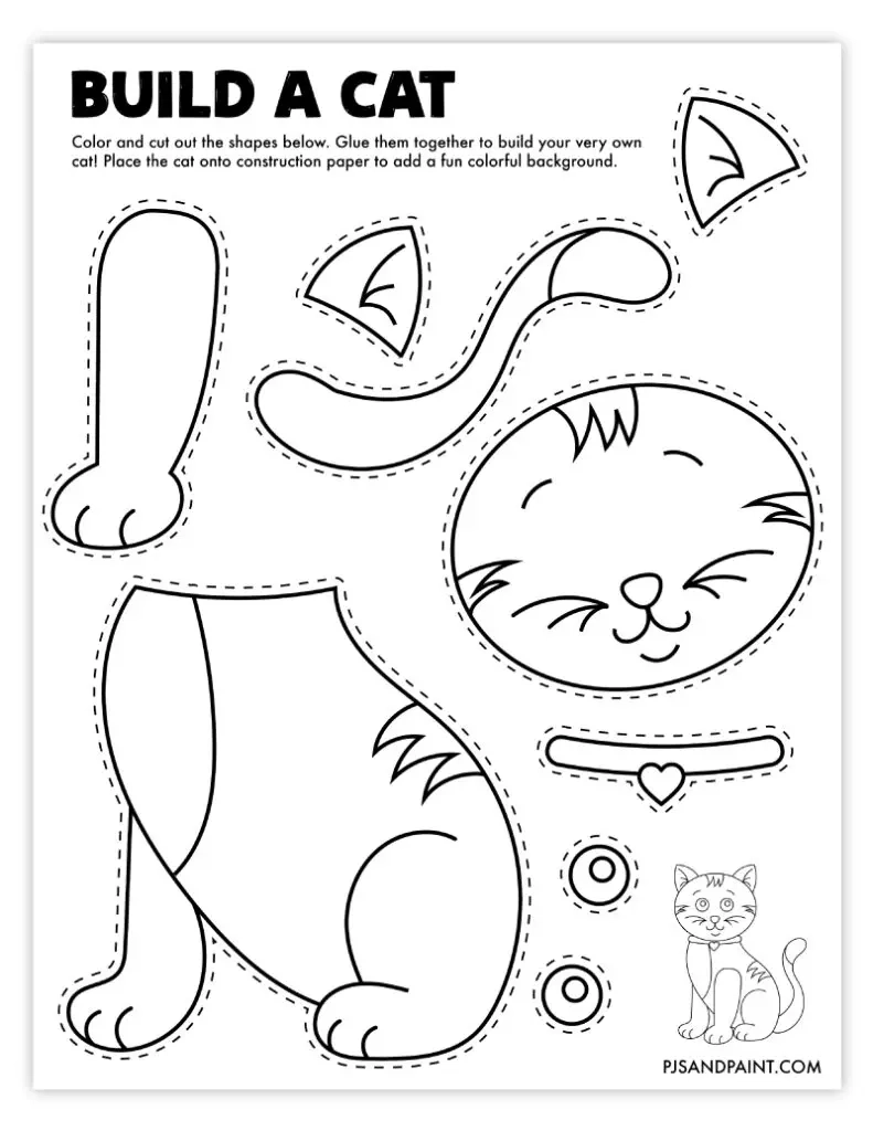 Printable Cut And Paste Craft Worksheets
