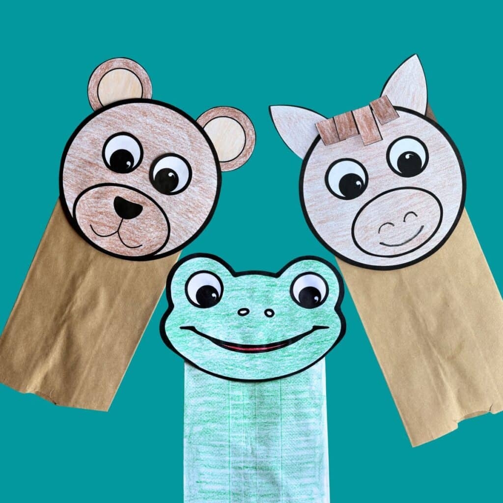 Free Printable Paper Bag Puppet Templates