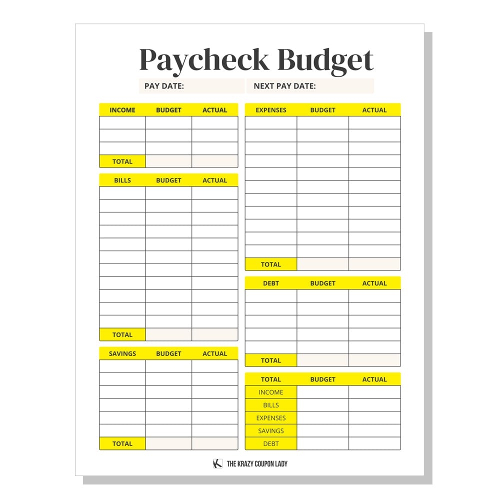 15 Blank Budget Worksheets To Manage Your Money 2023 