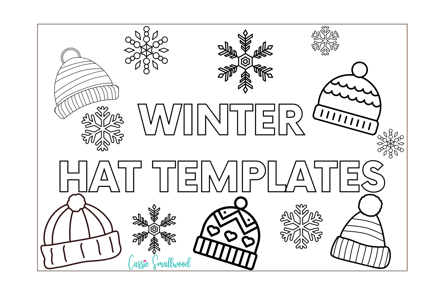 Winter Hat Template Printable Free