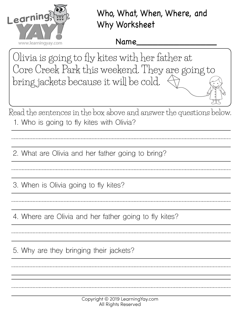 Free Printable Language Arts Activities