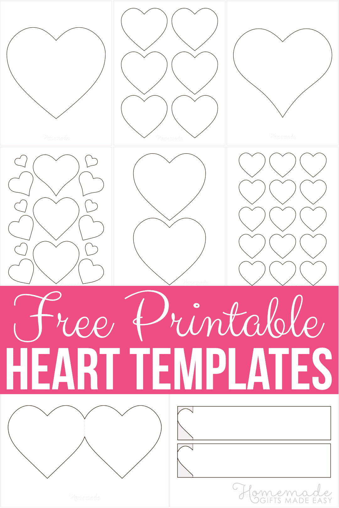 Printable Hearts Template