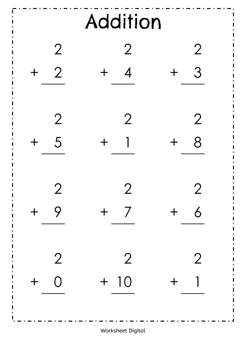 Printable Math Addition Worksheets