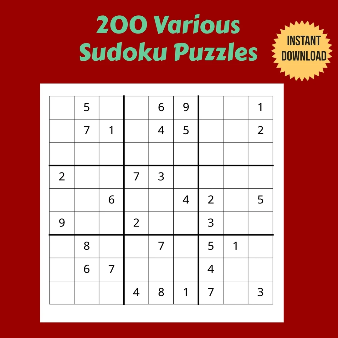 Sudoku Printable Puzzles Free