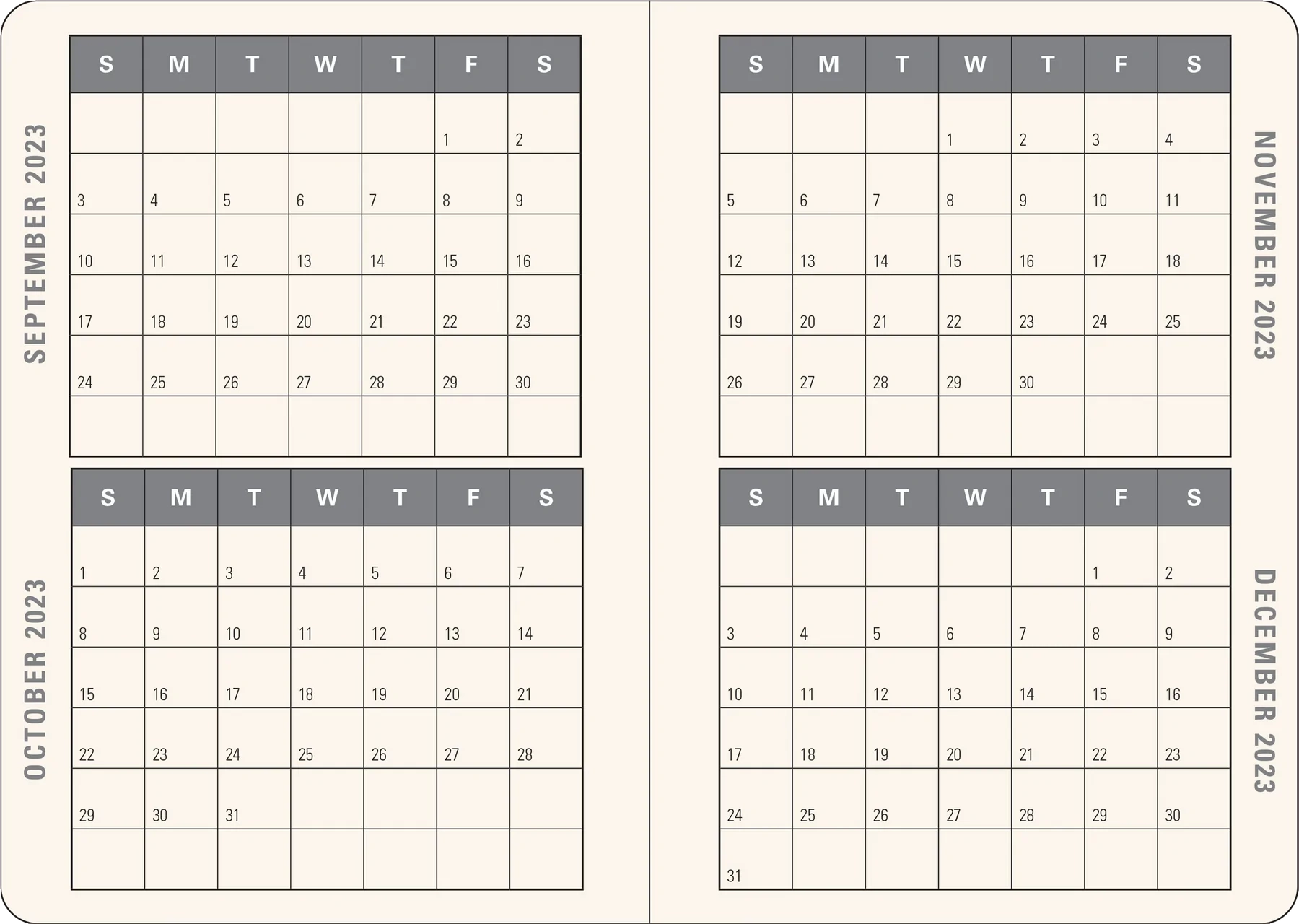 2023 Persian Grove Weekly Planner PIEX