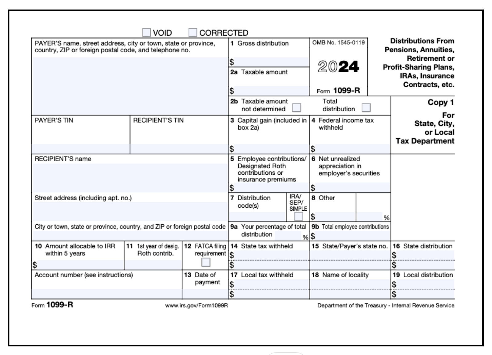 2024 1099 R Tax Statements