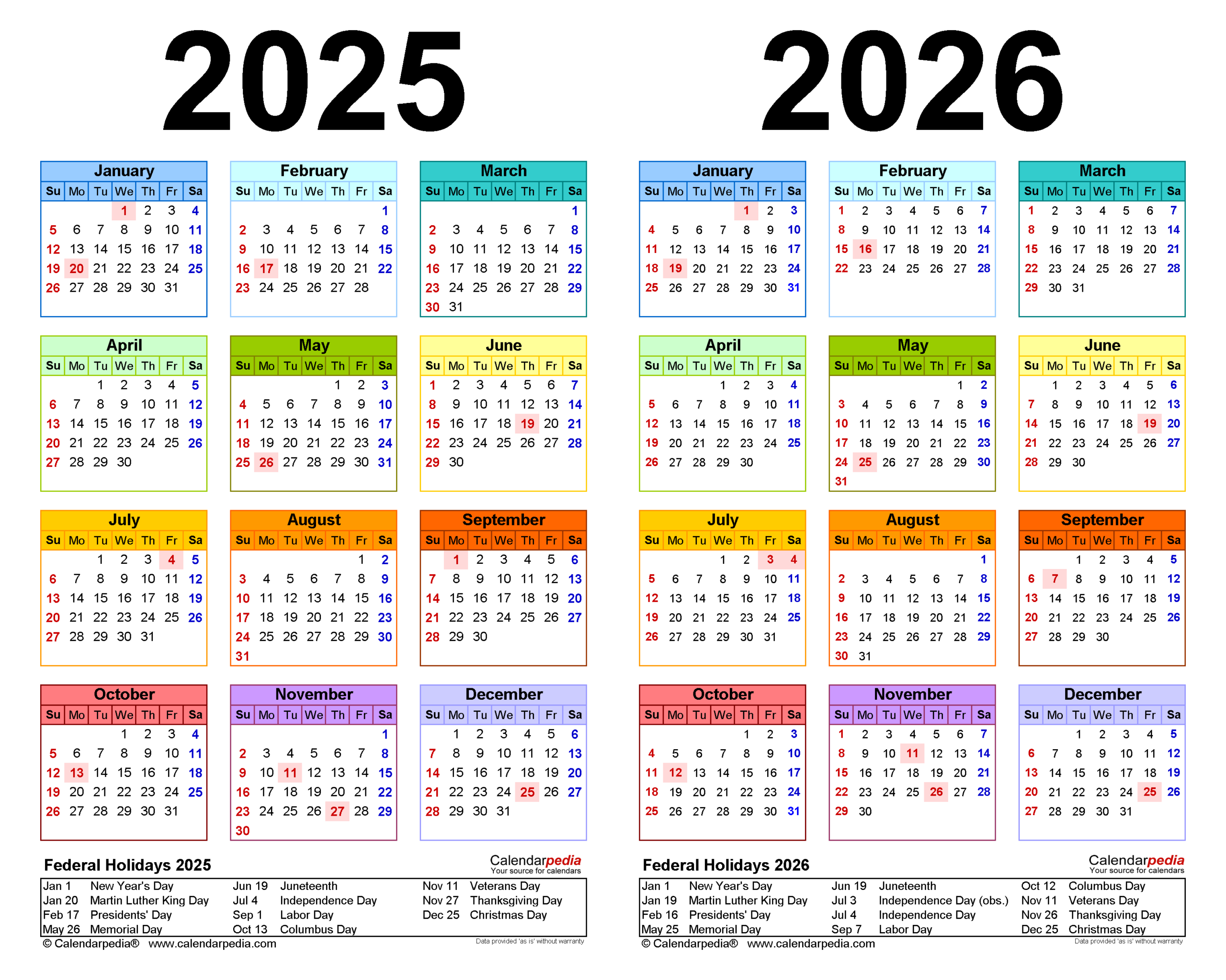 Calendar 2025 To 2026 Printable