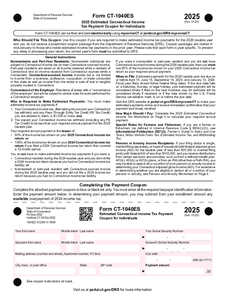 Form 1040 Es 2025 Printable