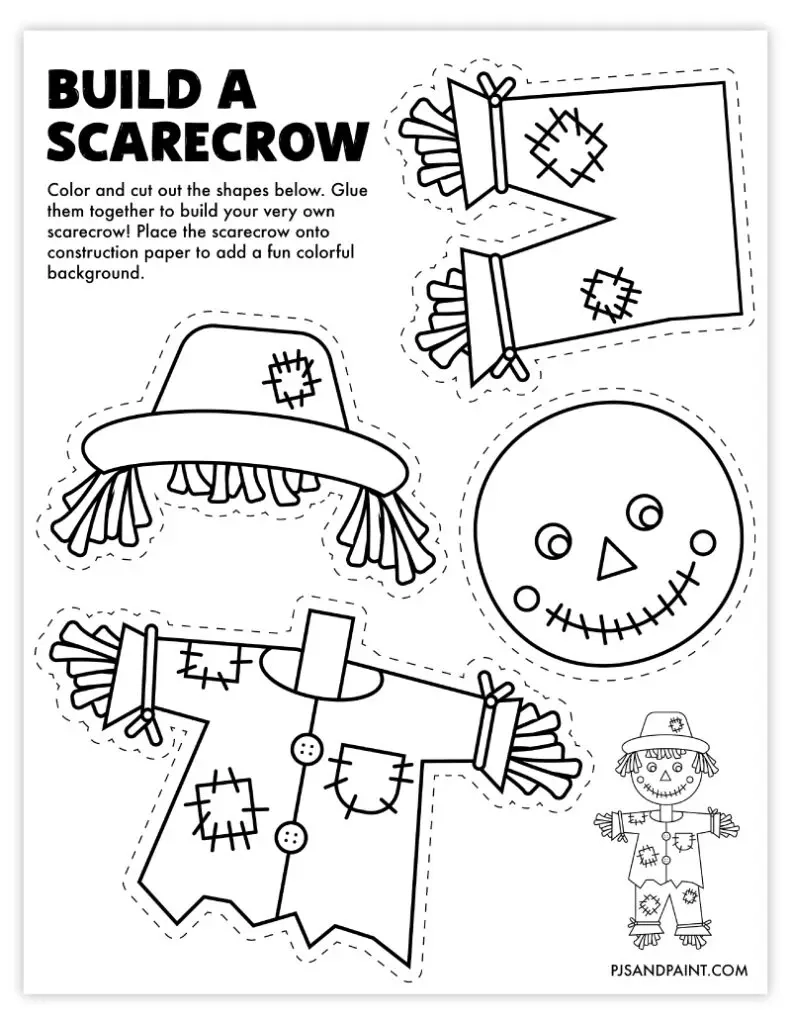 22 Free Printable Fall Themed Build Your Own Activities Pjs 