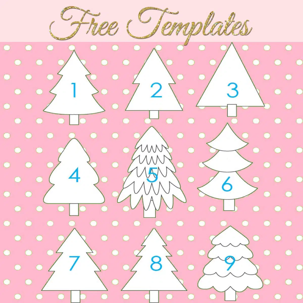 Christmas Tree Printable Template Free