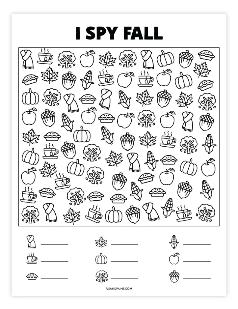 I Spy Printables Pdf