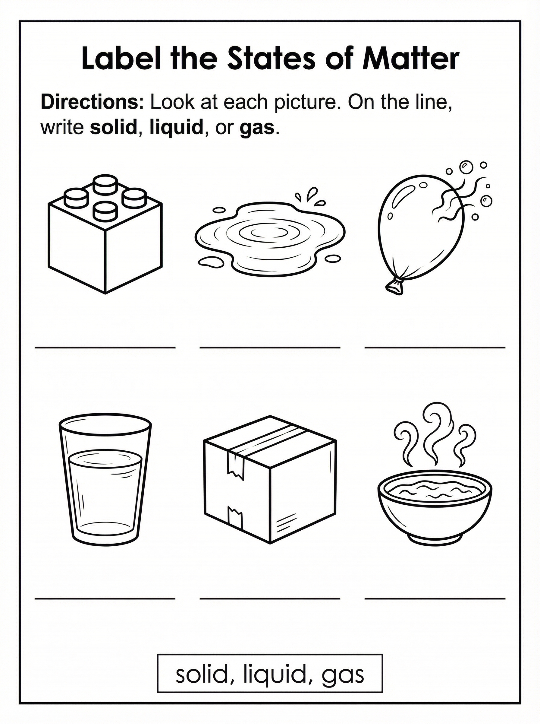 Science Worksheets Printable 2nd Grade