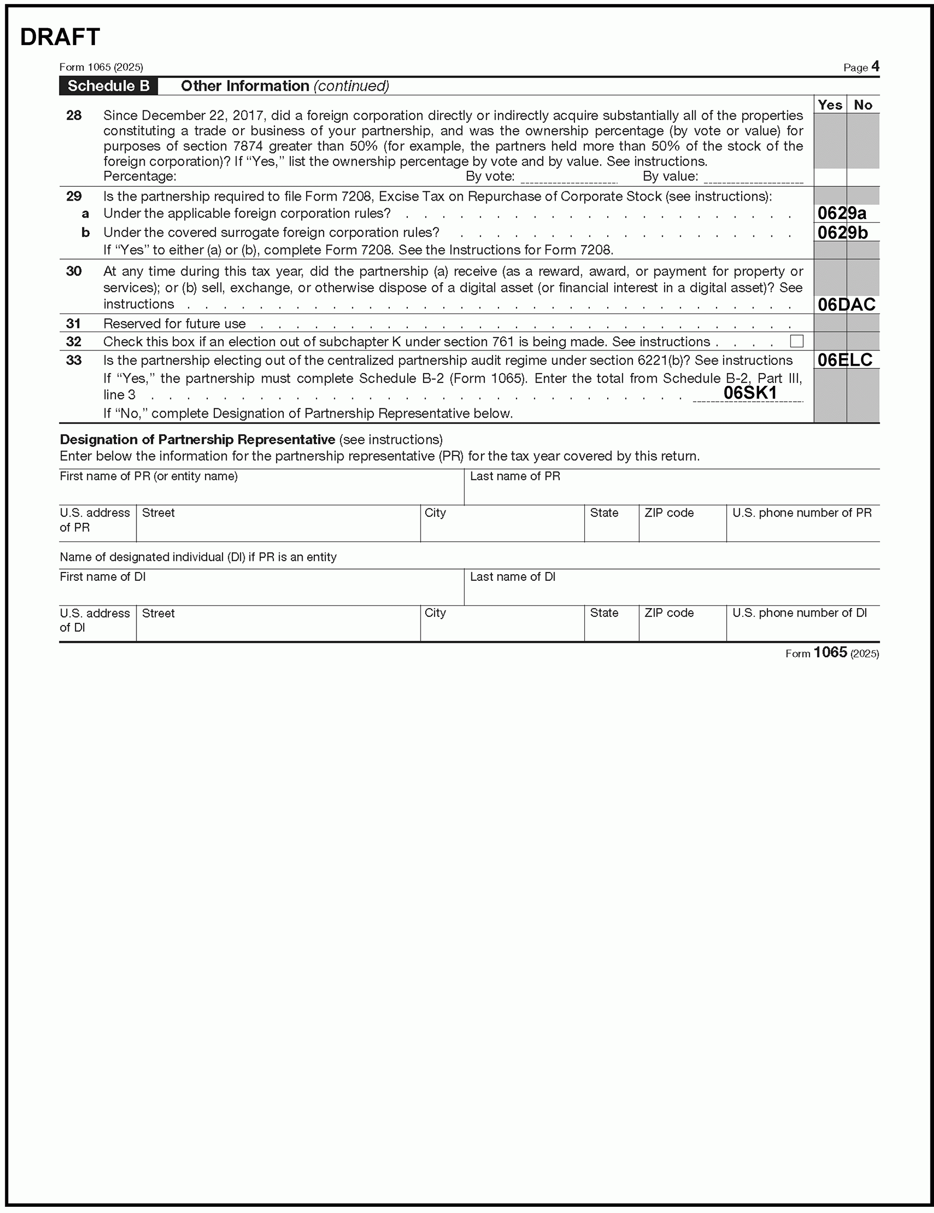 3 12 15 Return Of Partnership Income Internal Revenue Service