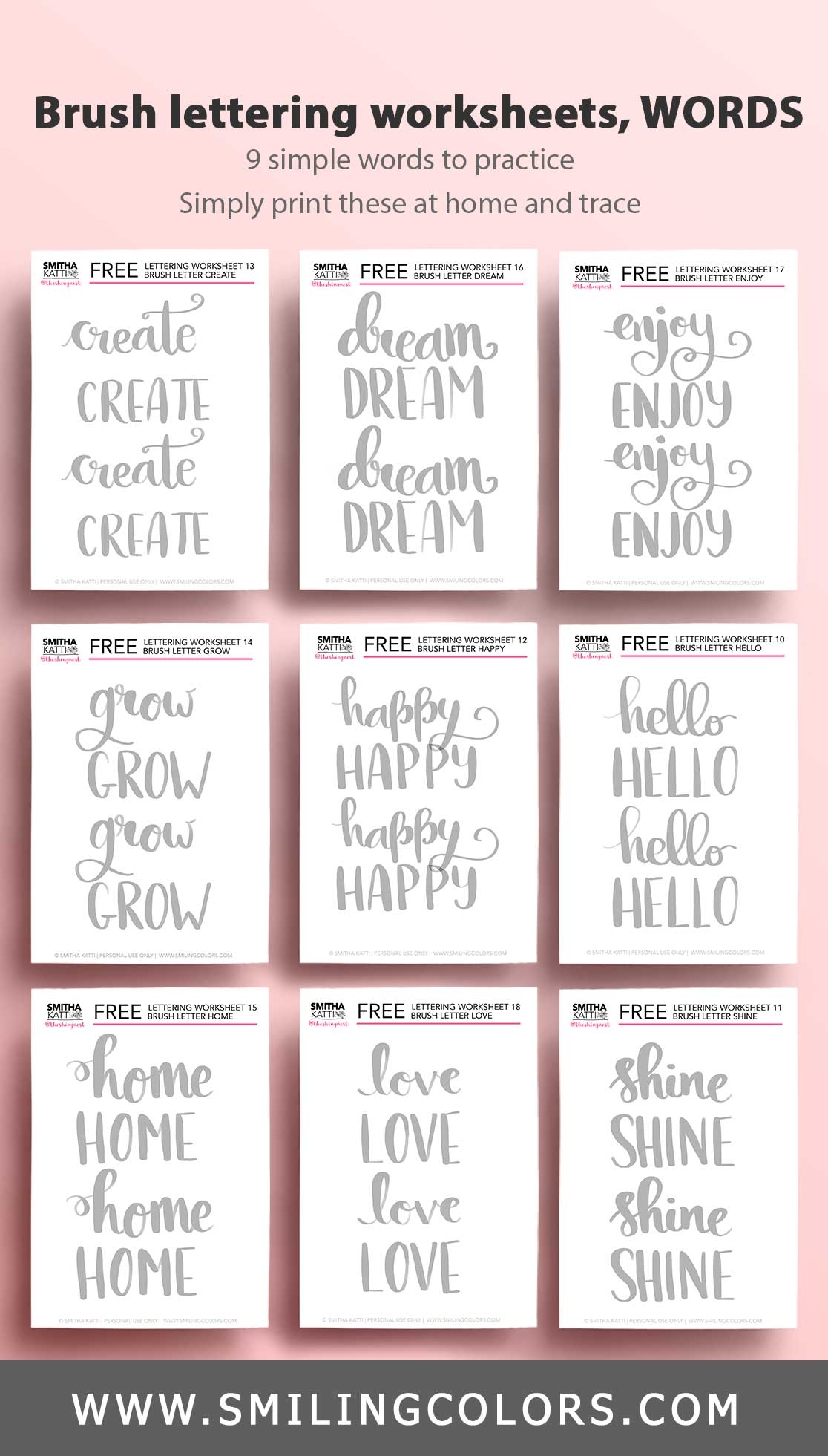 30 FREE Lettering Worksheets Print amp Start Practicing 