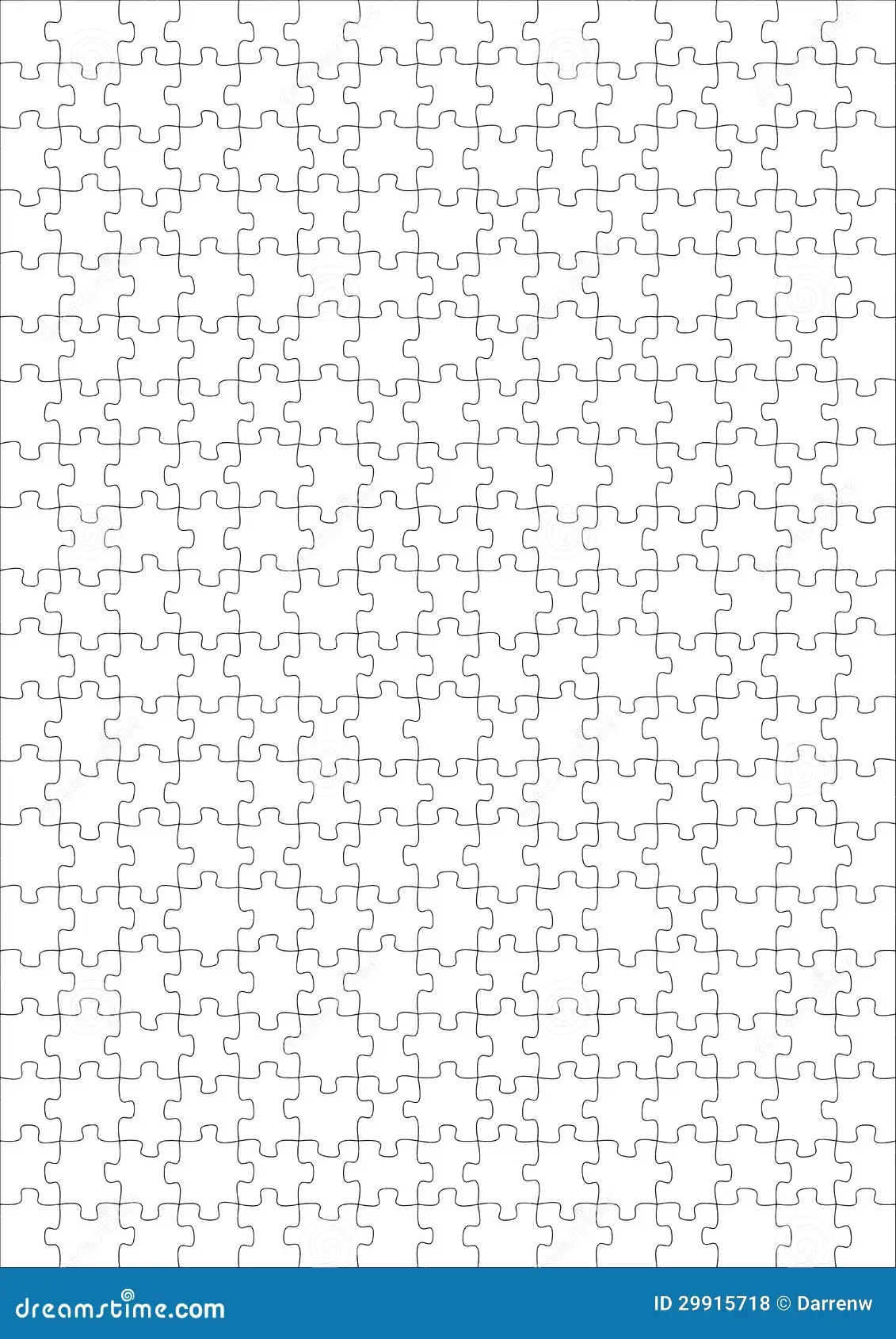 300 Piece Blank Puzzle Stock Illustration Illustration Of Black 