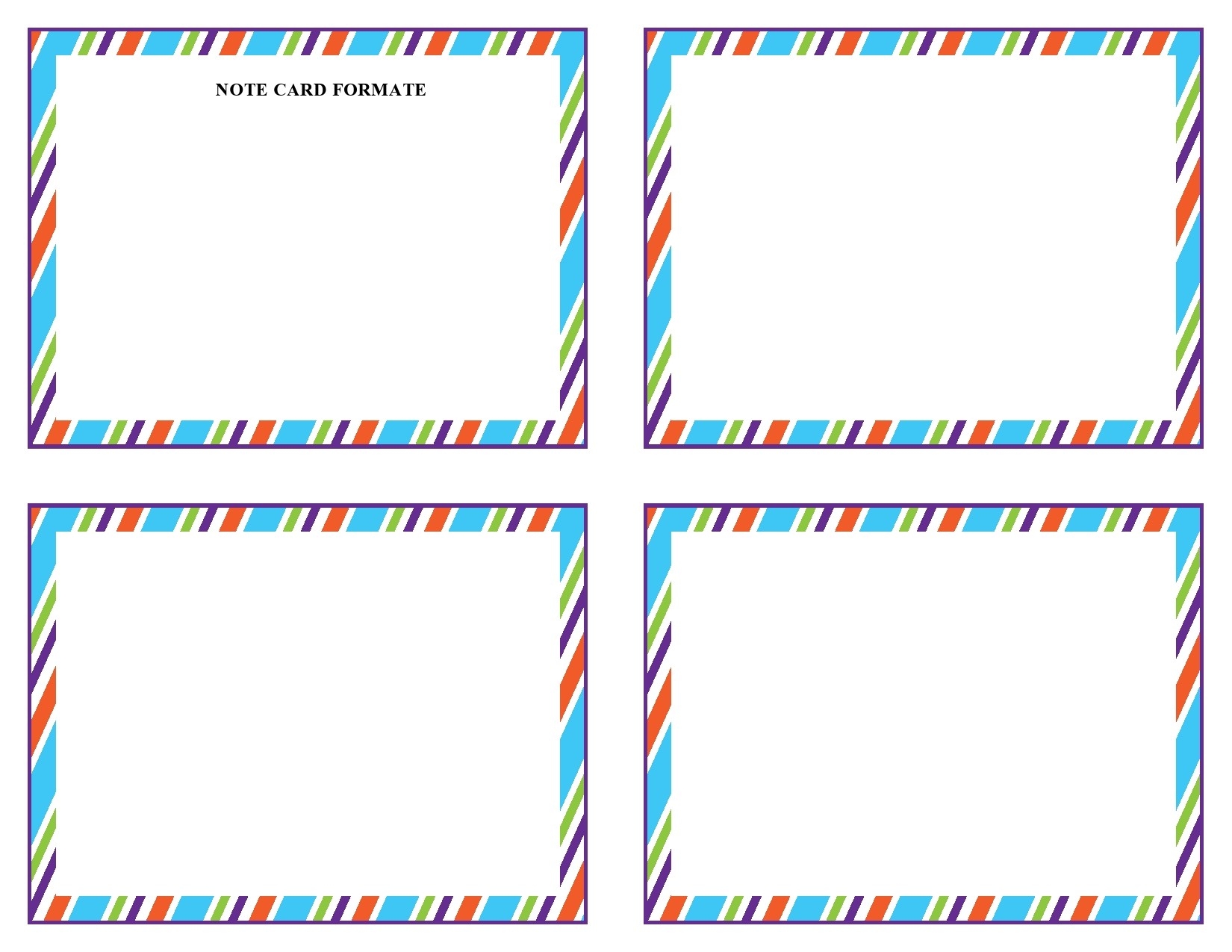 Card Template Printable
